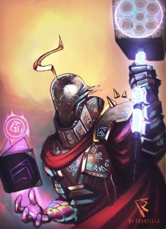 Corpharon, Warforged Mage.